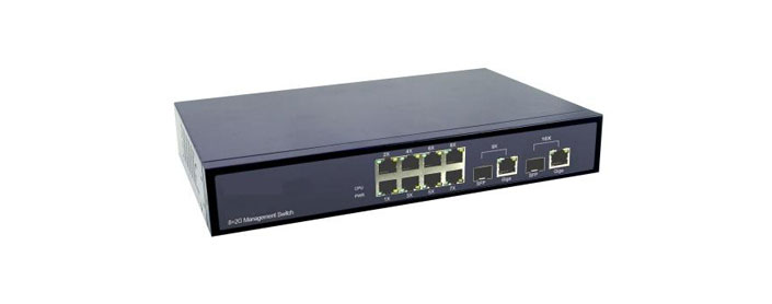8 PORT - 2SFP COMBO - L2 MANAGED SWITCH